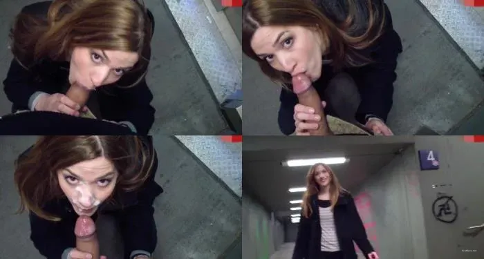 MaryHaze - Public Speed-Blowjob am Bahnhof Spermaface! [Full HD / 117.01 MB]