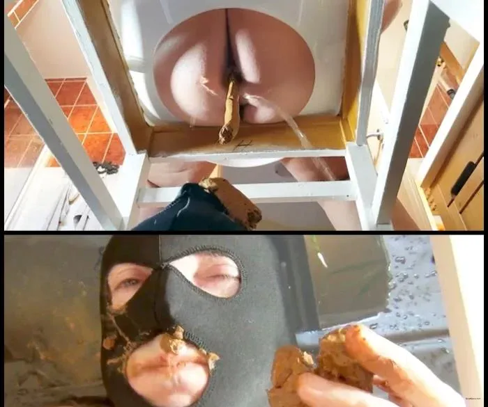 Fanni - Monster shit sausage for the slaves under the toilet seat [FullHD 1080p / 521 MB]