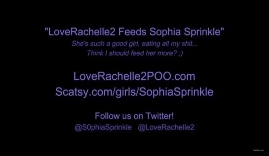 Shitting: (LoveRachelle2 , Sophia Sprinkle) - LoveRachelle2 Feeds Sophia Sprinkle [4K UHD] (2.58 GB)