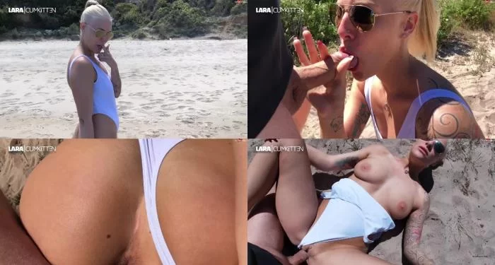 Lara-CumKitten - Fremdfick im Badeanzug - Strand Quickie mit Mega Facial 07 07 19 [FullHD 1080p / 279.19 MB]