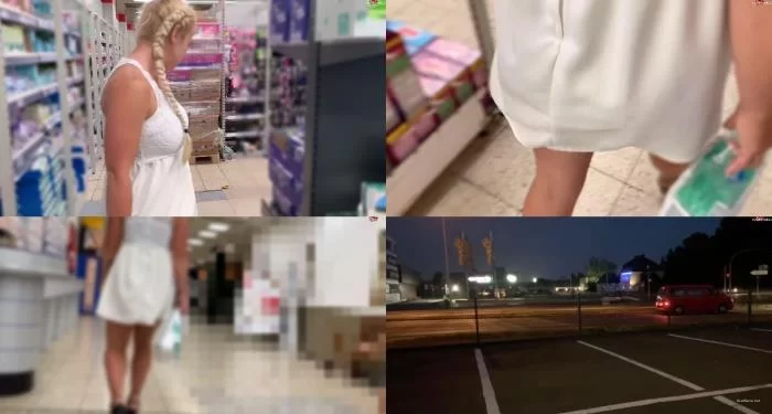 Devil Sophie - Public im Kaufladen - Windelpiss und Anprobe - Wischmob Einfuehrung extrem pervers [FullHD 1080p / 232.04 MB]