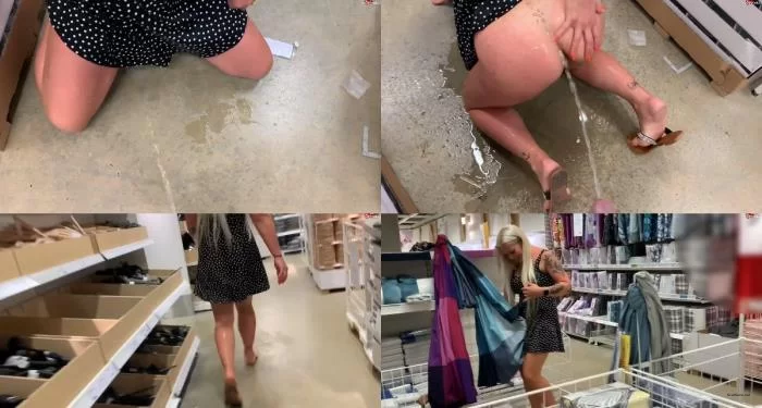 Devil Sophie - Pisswalk PUBLIC pissed in the shop so I like to go shopping with devil-sophie [FullHD 1080p / 79.3 MB]