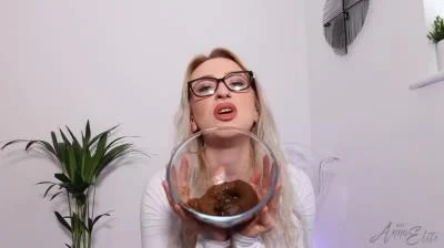 Stars Scat: (Anna) - Mistress prepared you a cock castle and a plate of shit [HD 720p] (Solo, Smearing)