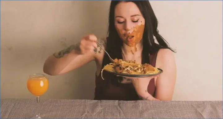Play with Shit and Food - Dirty Betty - related scat video at ScatSlave