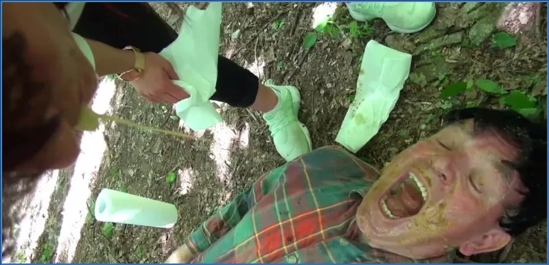 Lady Amy - Scatqueens Lady Lucy in the Wood P2, Vomit HD 720p - scat porn video at ScatSlave.net