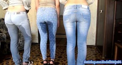 ScatBook (Threesome) - Dirty Women Show In Jeans [FullHD 1080p] (Jeans Scat, Piss)