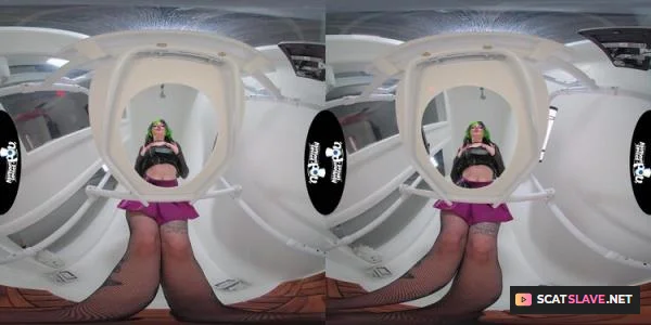 KittyCamTime - Goth Girl Kittycamtime Waters Her Toilet Goblin [2700p / 1.53 GB]