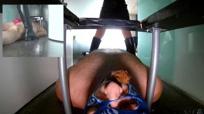 Femdom: (Toilet Slavery) - New Slave Try Shit First Time [FullHD 1080p] (Scat Porn, Domination)