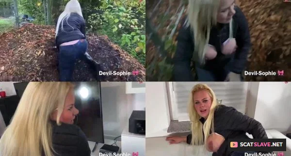 Devil Sophie - Herbstsau - Einsauen bis der Kompost qualmt - Ficken bis der Jeans Fickschlitz glueht [FullHD 1080p / 377.46 MB]