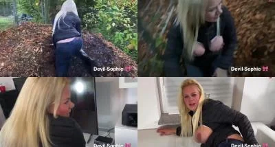 Devil Sophie - Herbstsau - Einsauen bis der Kompost qualmt - Ficken bis der Jeans Fickschlitz glueht [FullHD 1080p / Latex, Anal Sex]