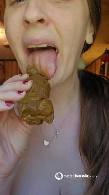 ScatBook: (PrincessBabyLuna) - Unforgettable Taste big hard shit [UltraHD 2K] (Big Pile, Teen)