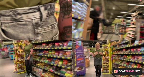 Devil Sophie - Extrem Public das Revier markiert - Lebensmittelgeschaeft trotz Kameras eingesaut [HD 720p / 119.43 MB]