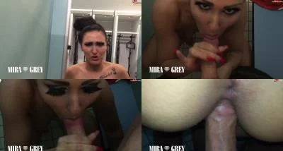 Mira-Grey - Dreister Fick-Überfall! [[D / Blowjob, Lesbian]