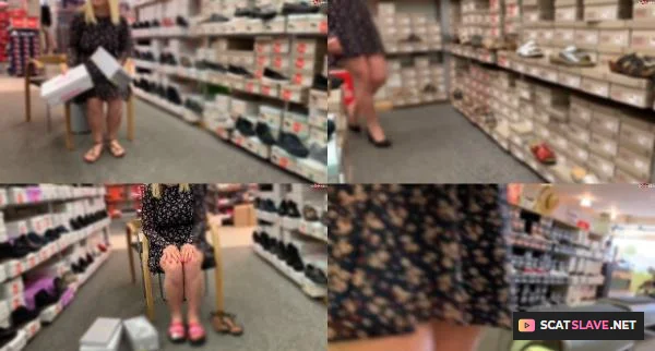 Devil Sophie - Public shoes shopping with the extra serving pee - I do the shoe piss test P with devil-sophie [FullHD 1080p / 236.62 MB]