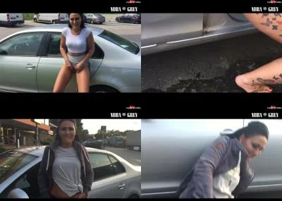 Mira-Grey - Piss-Tour durch Deutschland [SD / Amateur, Pissing]