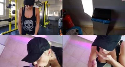 LilliVanilli - Mein Trainer fickt mich im Studio! Public Pur 07 01 18 [FullHD 1080p / Blonde, German]