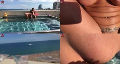 TexasPatti - Über den Dächern Barcelonas  Geile Kulisse - geiler Fick 31 08 18 [F[llHD 1080p / Amateur, Pissing]