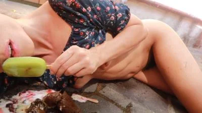 Scatting: (Sabrina Dacos) - Ice Cream Party [FullHD 1080p] (Defecation, Toy)