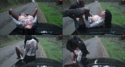 Verfickte Autopanne mit Busen-Maus [FullHD 1080p / Solo, Fisting]