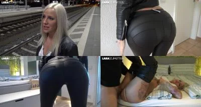 Lara-CumKitten - LEGGINGS BITCH im Hauptbahnhof XXXL Prallarsch extrem vollge 25 02 18 [FullHD 1080p / Homemade, Lesbian]