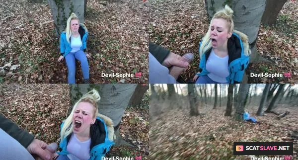 Devil Sophie - Gefesselt im Wald zur ck gelassen - Der Helfer hatte nur eins im Sinn - Pissen [FullHD 1080p / 100 MB]