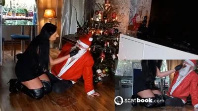 Scatbook (Mistress Luciana) - Weihnachtsmann mit Scheiße abgefullt [HD 720p] (Kaviar, Germany)