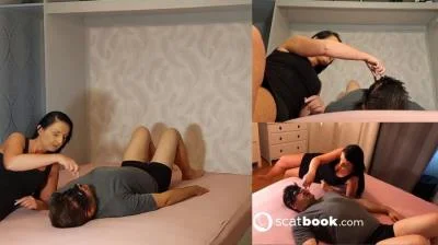 Scatbook (Mistress Luciana) - Meinem Nachbarn ins Maul geschissen [HD 720p] (Latex, Rubber)