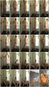 Scatbook (Kitty Skatt) - Hot Shower Shit While Masturbating With The Showerhead [SD] (702 MB) - ScatSlave