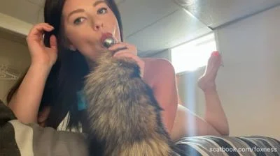 Scatbook (Foxness) - Dirty Butt Plug Cleaning [HD 720p] (Defecation, Amateur)