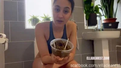 Scatbook (Ella Dearest aka Efro Ella) - FEW PLOPS LEFT [HD 720p] (Defecation, Solo)