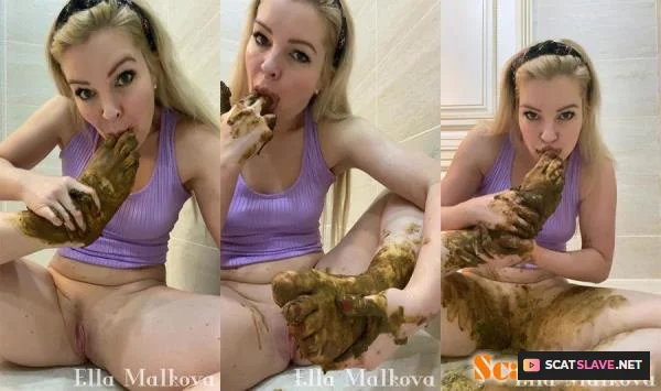 Scat Ella - Shitty Toe feet Sucking [UltraHD 2K / 819 MB]