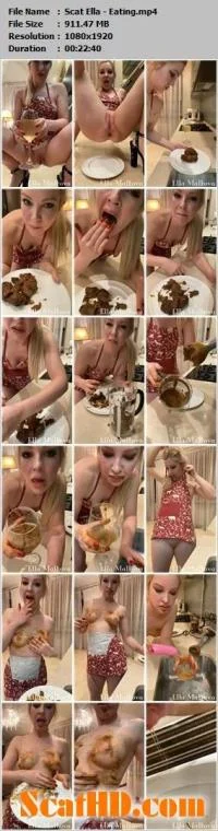 Scat Ella - Eating Shit [DVDRip / 911.5 MB] - ScatSlave