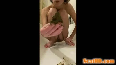 p00girl - New enema and chew shit [FullHD 1080p / Poop, Extreme Scat]