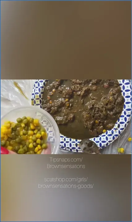 Brownsensations Goods in Brownsensations - Smearing My Dinner - related scat video at ScatSlave