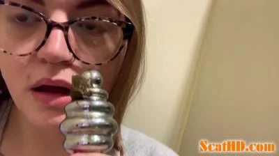worthlessholes - Eating shit from plug and edging [FullHD 1080p / Masturbation, Toys]
