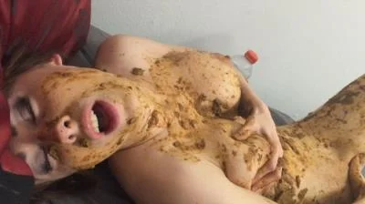 Smearing: (Jessica) - Playing With My Boyfriends Sexy Naked Girl Giant Poo [HD 720p] (Solo, Masturbation)