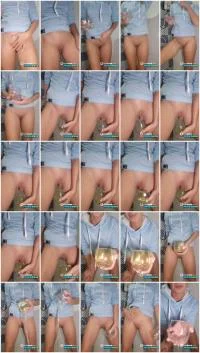 Scatbook (Miss Anja) - Desperately Need To Piss In Glass [SD] (28.0 MB) - ScatSlave